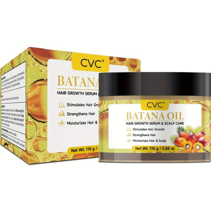 CVC Unrefined Organic Batana Oil | 100% Pure & Natural | Promotes Hair Growth & Moisture | 3.88 OZ - Specification: Default