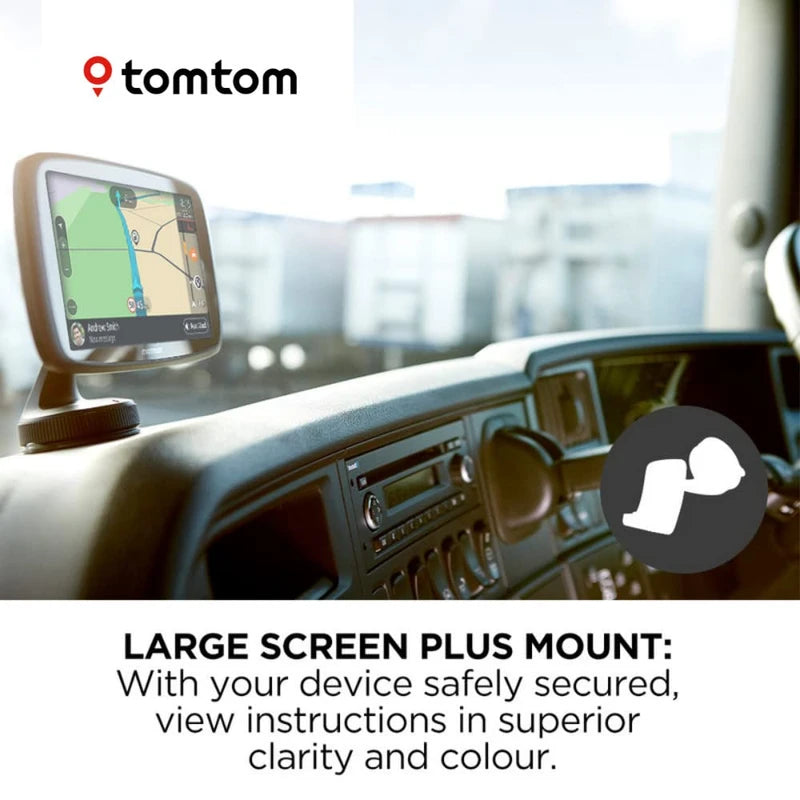 TomTom Truck Sat Nav GO Professional 520 with European Maps and Traffic Services (via Smartphone) Updates via WI-FI, Designed for Large Vehicles (Renewed)