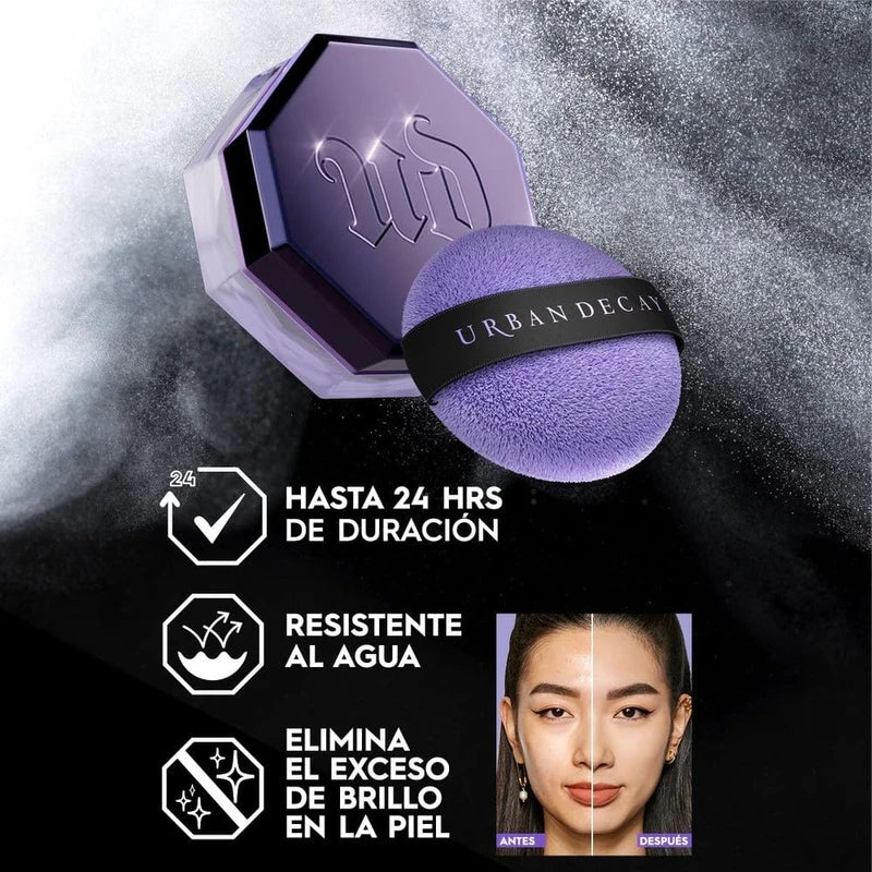 Urban Decay All Nighter Setting Loose Powder Polvo compacto fijador para sellar el maquillaje a prueba de agua