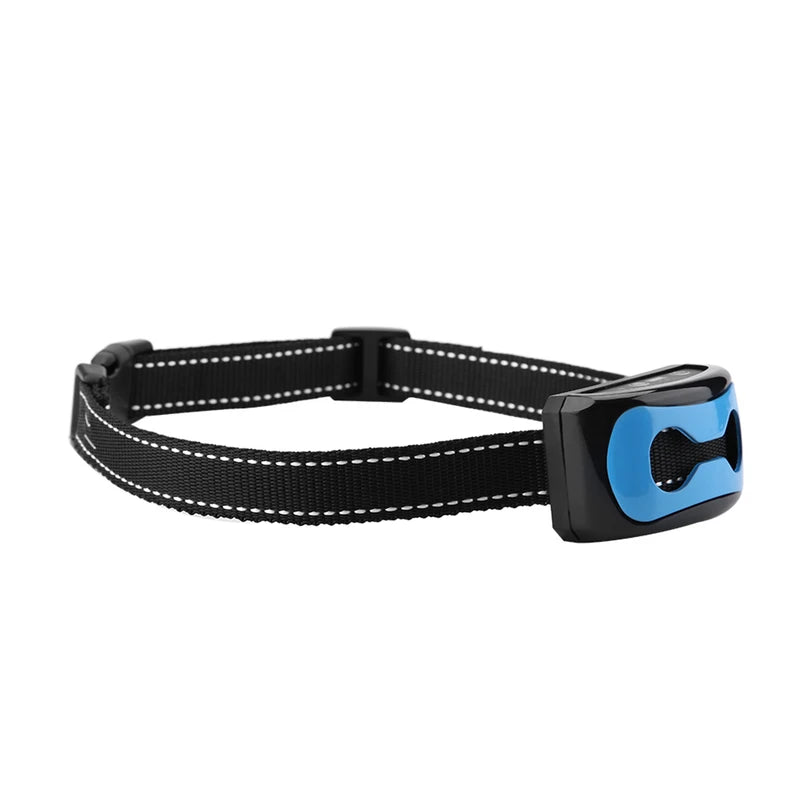 Barking Control Device Rechargeable Waterproof AntiBarking Collar Barking Detection(Blue)