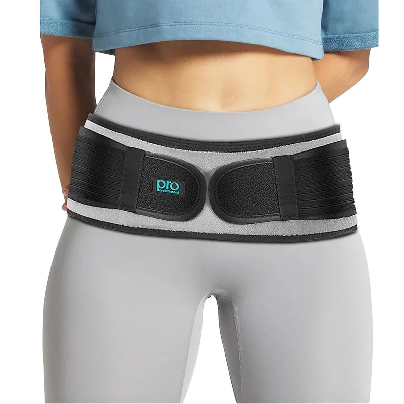 Pro Enrichment Sacroiliac SI Joint Support Belt for Women and Men (Regular Hip Size 30-45")