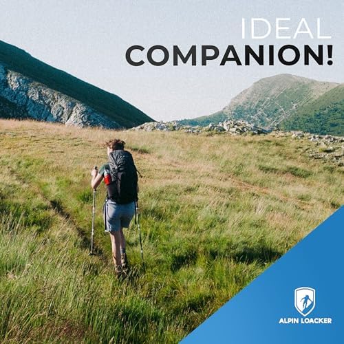 Collapsible Trekking Poles for Hiking I Carbon or Aluminum Hiking Poles Ultra Lightweight I Adjustable Trekking Poles for Women and Men with Cork Grip