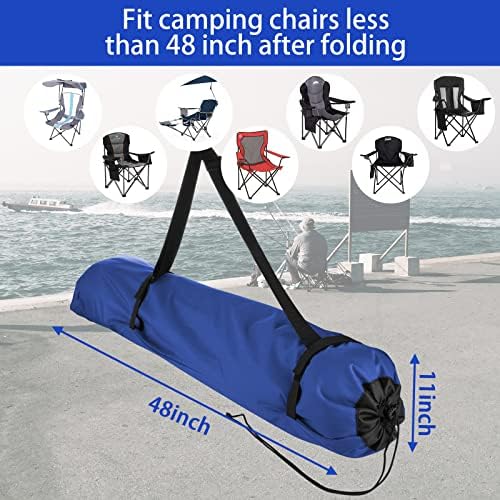 Xxerciz Foldable Camp Chair Replacement Bag Carrying Bag Large Mouth Bag with Shoulder Strap for Outdoor Camping, Heavy Duty Large Storage Folding Chair Bag (Chair is not Included)