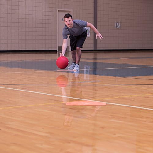 Champion Sports Throwdown Base Set: 5 Youth League Kids Baseball & Softball Rubber Throw Down Bases - Boys & Girls Training & Practice Equipment, Orange