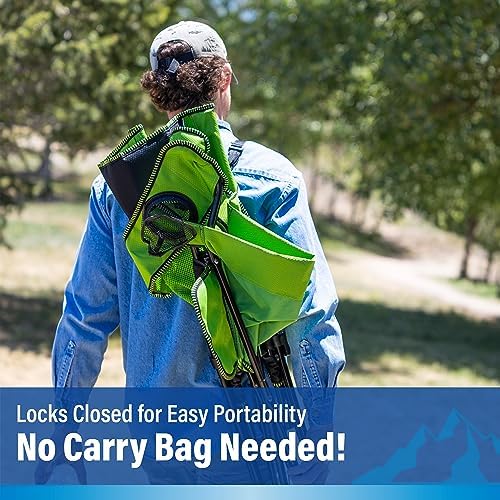 Kijaro Dual Lock Portable Camping Chairs - Enjoy the Outdoors with a Versatile Folding Chair, Sports Chair, Outdoor Chair & Lawn Chair - Dual Lock Feature Locks Position – Ireland Green