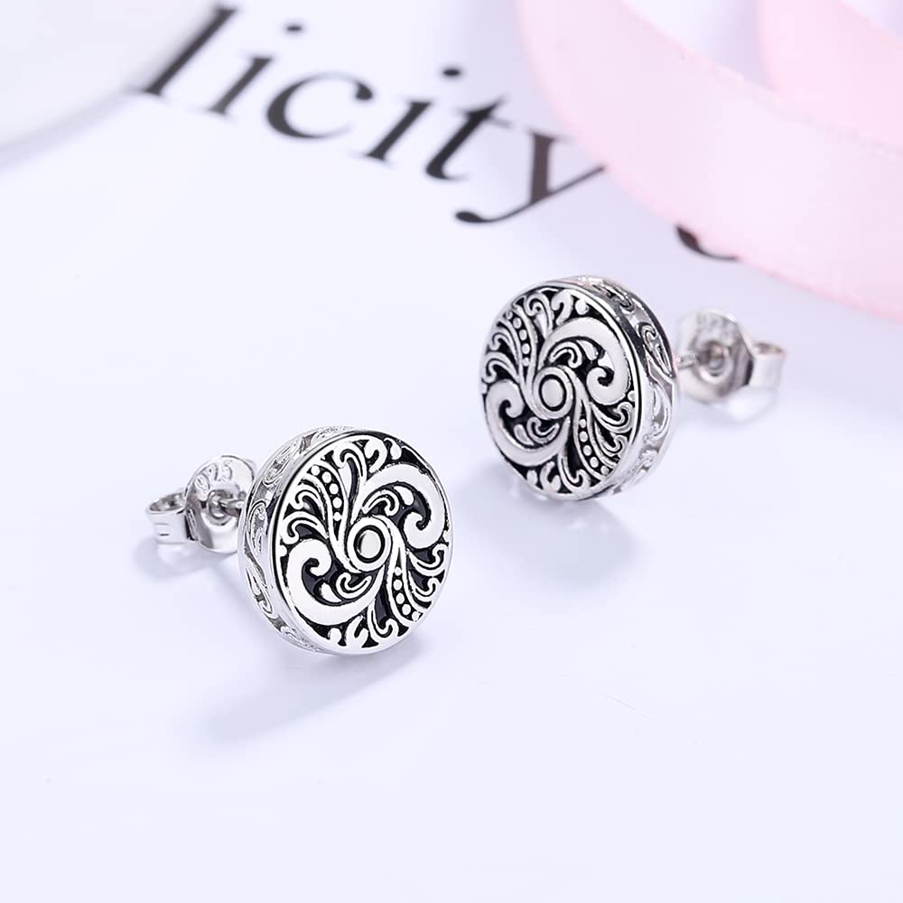 Amy & Annette Sterling Silver Stud Earrings for Women - Post Earrings for Women, 925 Sterling Silver Earrings