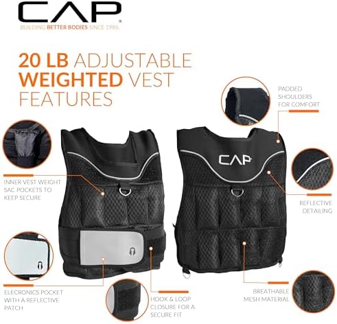 CAP Barbell Adjustable Weighted Vest | Various Sizes