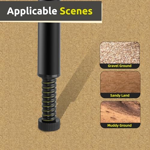 Camp Stove Leg Levelers Adjustable, Accessories for Camp Chef Explorer Stoves, Fit for Outdoor Camping Stove with 1.25" Diameter Round Legs, 4 Pcs Black