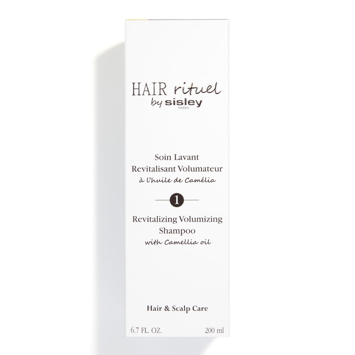 Hair Rituel by Sisley Paris Revitalizing Volumizing Shampoo with Camellia Oil - 200 mL - Gently Cleanses, Improves Look of Volume & Supports Hair and Scalp Health - Rich Foam Texture - Sulfate Free