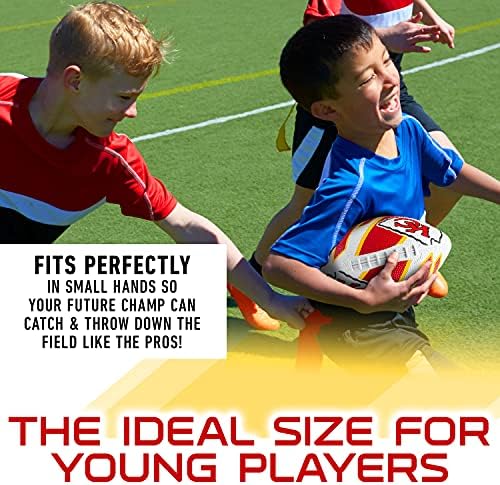 Franklin Sports NFL Team Footballs - Rubber Youth Mini Footballs for All NFL Teams - Kids Junior 8.5" Football - Official NFL Licensed Footballs