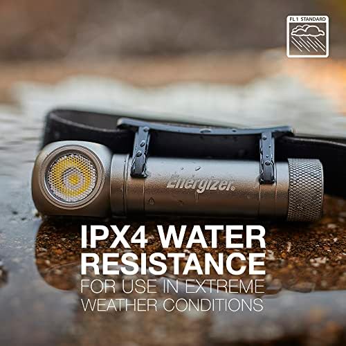 Energizer LED Headlamp Rechargeable X1000, Ultra Bright IPX4 Water Resistant Head Light, 1000 Lumen Turbo Mode, Headlamp for Outdoors, Power Outage Emergency, (USB Cable Included)