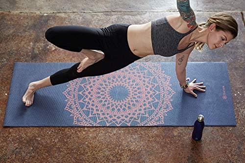 Gaiam Print Yoga Mat, Non Slip Exercise & Fitness Mat for All Types of Yoga, Pilates & Floor Exercises