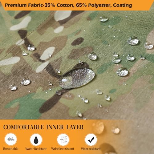 Men's Combat Pants with Knee Pads Tactical Outdoor Military Camouflage Paintball