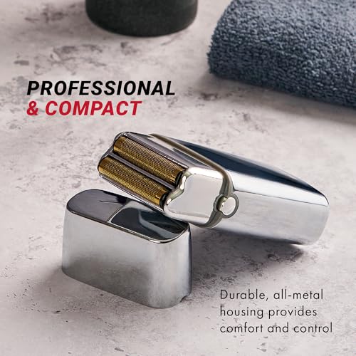 BaBylissPRO Barberology Double Foil Shaver, FXFS2 SILVERFX Professional Electric Shaver