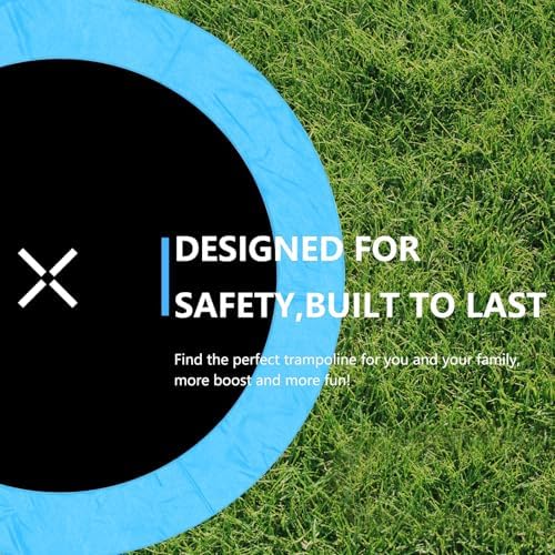 AOTOB 8FT 10FT 12FT 14 FT 15FT Trampoline with Safety Enclosure Net,Outdoor Trampoline with Basketball Hoop, Heavy Duty Jumping Mat and Spring Cover Padding for Kids and Adults, Storage Bag and Ladder