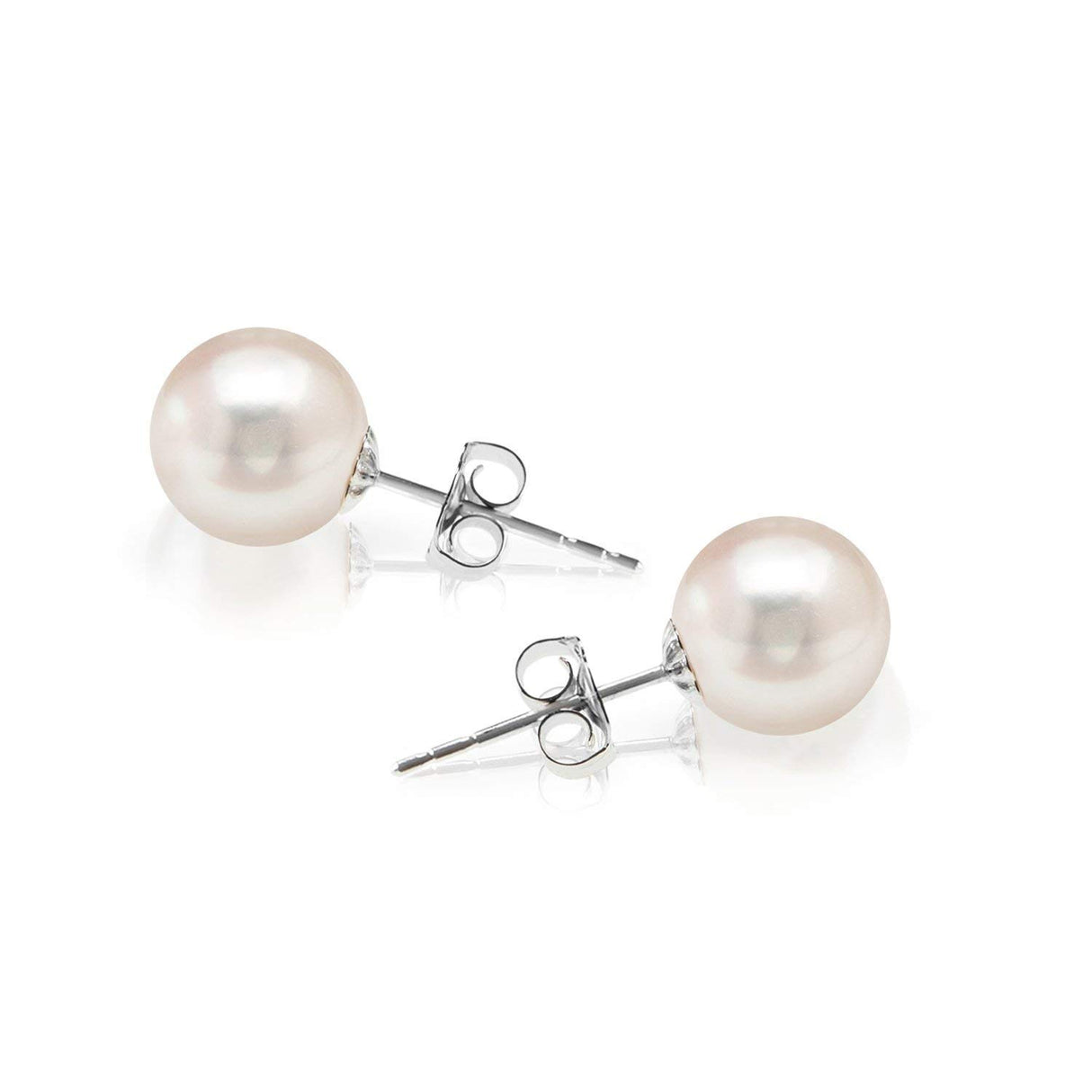 PAVOI 925 Sterling Silver Freshwater Cultured Pearl Earrings for Women, 5mm