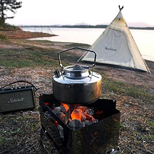 Fire-Maple Antarcti Portable 1 Liter Lightweight Stainless Steel Camping Kettle | Durable and Portable Camp Tea Pot | Ideal for Bushcraft and Outdoor Campfire Use