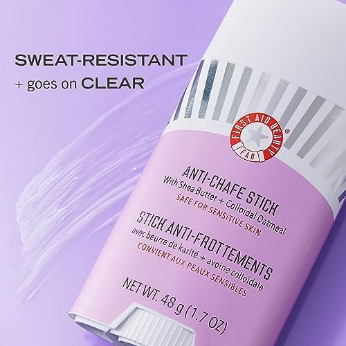 First Aid Beauty Anti Chafe Stick with Shea Butter + Colloidal Oatmeal – Chafe Guard Keeps Skin Comfortable for 10K Steps