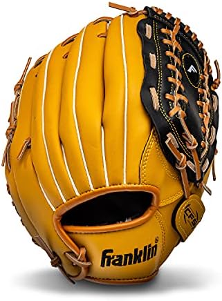 Franklin Sports Baseball + Softball Gloves - Field Master Adult + Youth Baseball + Softball Gloves - Right Hand + Left Hand Gloves - Infield + Outfield Mitts - Multiple Sizes + Colors