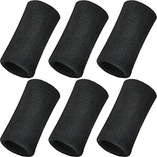 WILLBOND 6 Inch Wristbands Paris Sports Competitions Supplies Sport Long Wrist Bands Sweatband Elastic Athletic for Gym Tennis Outdoor Activity