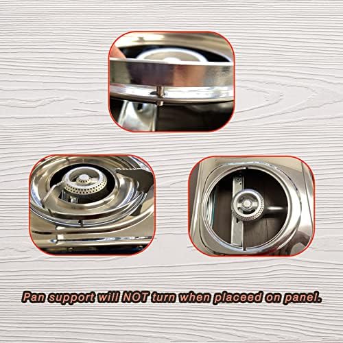 Vivicreate Camping 20000 BTU 2 burner stainless steel panel auto ignition Propane Gas Outdoor Garden Fishing Hiking Camp Restaurant Stove Burner