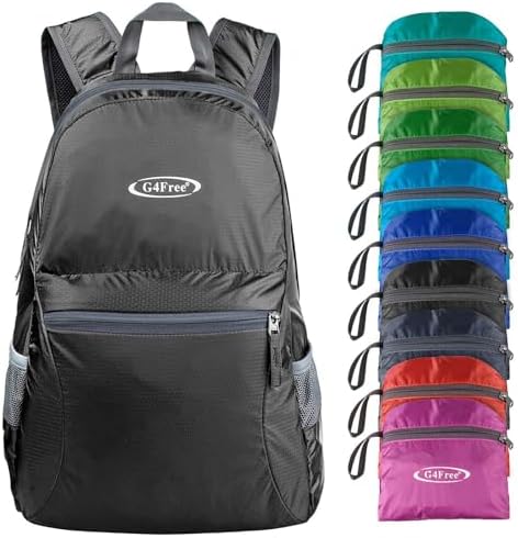 G4Free 20L Lightweight Packable Backpack Travel Hiking Daypack Foldable Backpack for Men Women