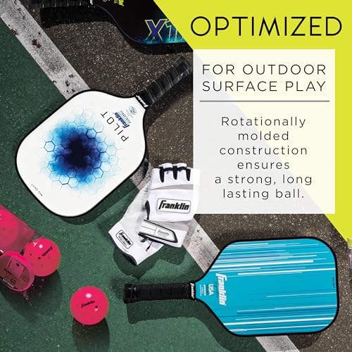 Franklin Sports X-40 Outdoor Pickleballs - Official Ball of USA Pickleball, APP Tour + Pickleball US Open - 3 Packs, 12 Packs, 36 Pickleball Buckets, 50, 100 + 400 Bulk Packs of Regulation Pickleballs