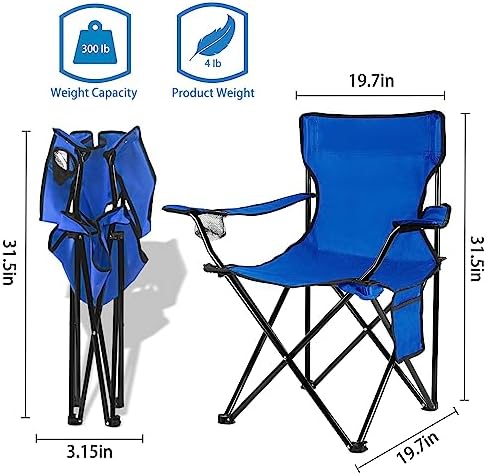 Damei century Folding Camping Chairs- Lightweight, Portable Chair for Beach, Lawn, Outdoor Sports