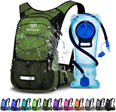 Hydration Pack, Insulated Hydration Backpack with 2L BPA Free Water Bladder and Storage, Hiking Backpack for Men, Women, Kids for Running, Cycling, Camping - Keep Liquid Cool up to 5 Hours