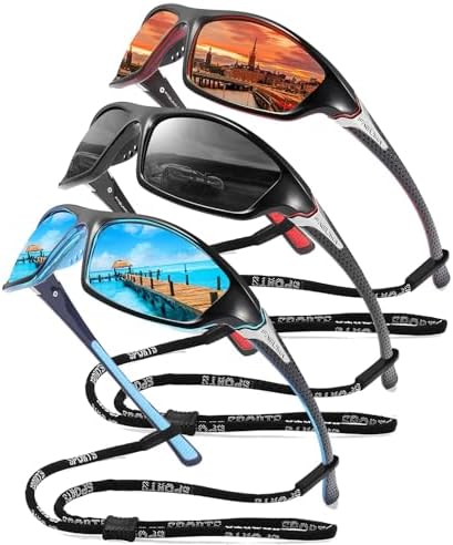 FAGUMA Sports Polarized Sunglasses For Men Cycling Driving Fishing UV400 Protection