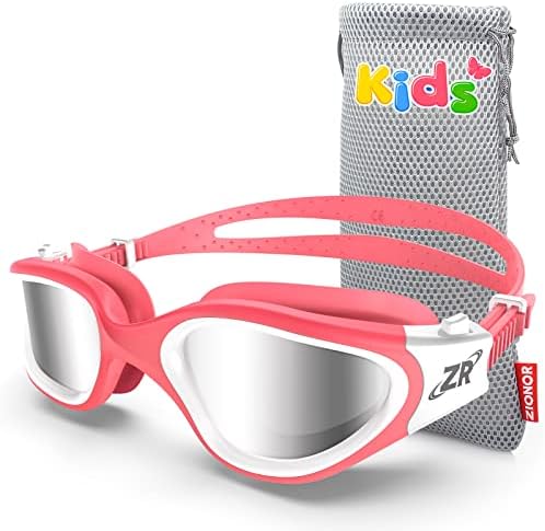 ZIONOR Kids Swim Goggles, G1 MINI UV Protection Anti-Fog Polarized Swimming Goggles for Age 6-14