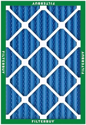 Filterbuy 16x20x2 Air Filter MERV 13 Optimal Defense (2-Pack), Pleated HVAC AC Furnace Air Filters Replacement (Actual Size: 15.50 x 19.50 x 1.75 Inches)