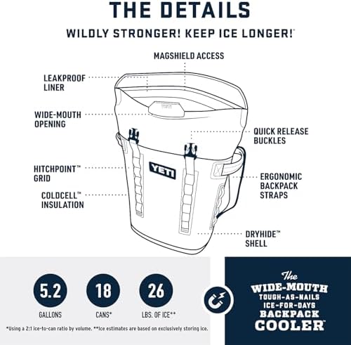 YETI Hopper M Series Backpack Soft Sided Coolers with MagShield Access