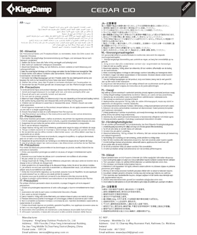 KingCamp Oversized Camping Folding Chair with Lumbar Support, Heavy Duty Ergonomic Padded Arm Chair with Cooler Bag, Cup Holder, Portable for Outdoor