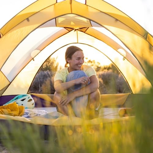 HEST Camp Pillow (Large) - Temperature Resilient Memory Foam - Essential for Camping, Backpacking, and Outdoor Adventures - Compact Packable Travel Pillow - 20" L x 26" W