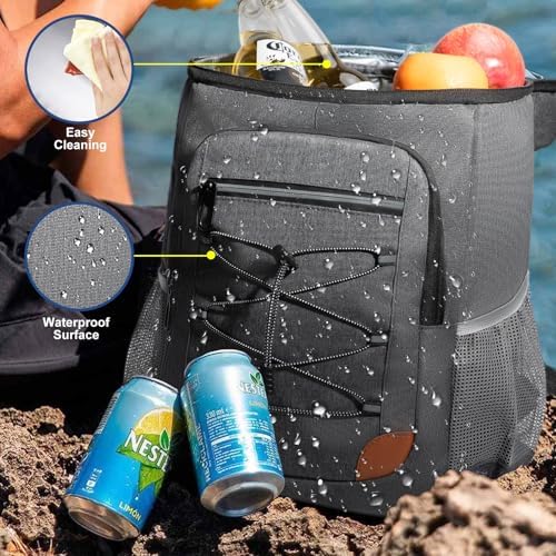 Backpack Cooler Insulated Leak Proof for Men Wowen 36 Cans Soft Cooler Backpack Insulated Waterproof Large Capacity Coolers Bag Portable for Lunch Camping Travel Picnic Hiking