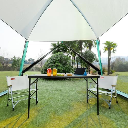 Screen House Room 11x11 Ft Mesh Net Tent Canopy Shelter Gazebo, Easy Setup & Waterproof & Sunshade, Suitable for Camping Trip, Backyard, Beach, Picnic