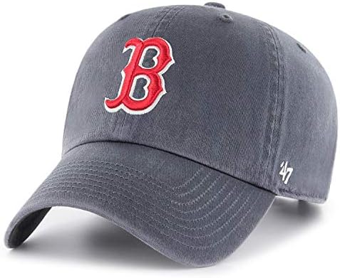 47 Brand MLB Vintage Navy Primary Logo Clean Up Adjustable Baseball Cap Hat, Adult One Size Fits All