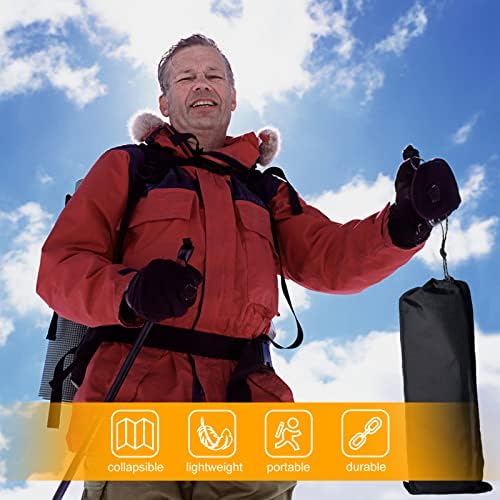 Foldable Camping Side Table, Ultralight Small Beach Aluminum, Portable Outdoor Table with Carry Bag and Storage for Picnic, Grill, Hiking, Fishing, Sand, Camping, Black