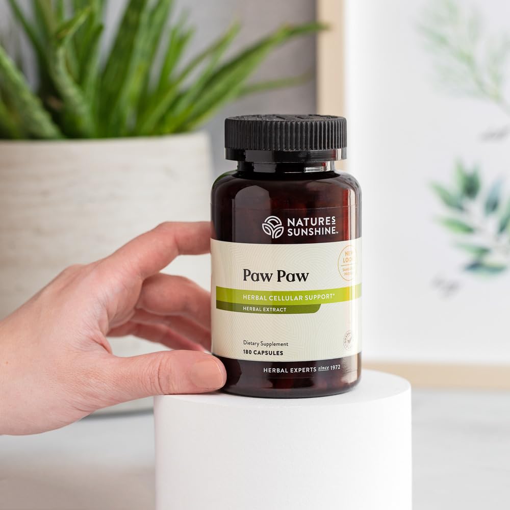 Nature's Sunshine Paw Paw Cell-Reg, 180 Capsules | Contains over 50 Acetogenins to Modulate ATP Production and Blood Supply