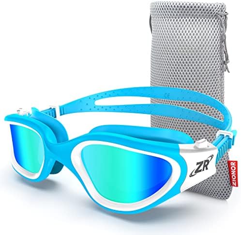 ZIONOR G1 Polarized Swimming Goggles for Unisex Adult Women Anti Fog 100% Anti UV Diving Goggles