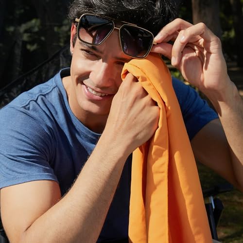 Rainleaf Microfiber Towel Perfect Travel & Gym & Camping Towel. Quick Dry - Super Absorbent - Ultra Compact - Lightweight. Suitable for Trip, Beach, Shower, Backpacking, Pool