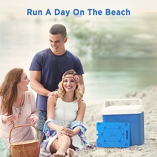 OUTXE Ice Packs for Coolers - Large- 10 x 13 Inch, Space Saving - Reusable, Long Lasting, Cold Freezer Packs for Coolers&Totes to Keep Food Fresh