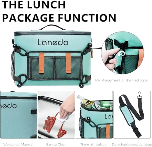 Deep Freeze Cooler Soft Sided Cooler Bag, 34 Can Collapsible Insulated Ice Chest, Large Leakproof Camping & Travel Cooler for Kayaking & Beach