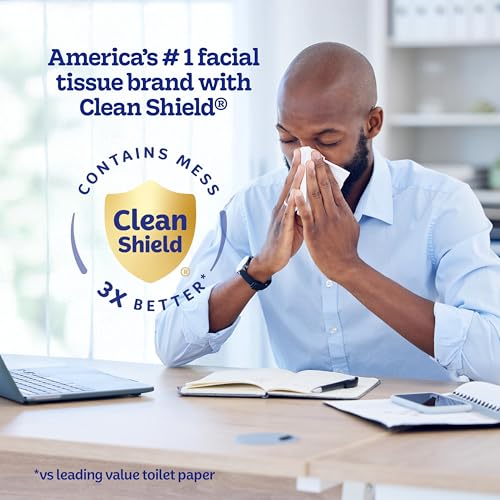 Kleenex Ultra Soft Facial Tissues, 18 Flat Boxes, 120 Tissues per Box, 3-Ply (2,160 Total), Packaging May Vary