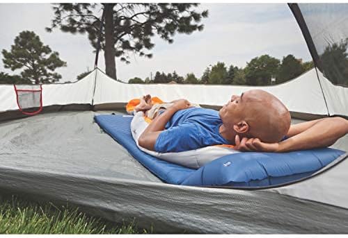 Coleman Self-Inflating Sleeping Pad with Pillow, Lightweight Inflatable Camp Pad with Extra Padding & Quick Deflation, No Air Pump Needed, Great for Camping, Backpacking, Traveling, & More