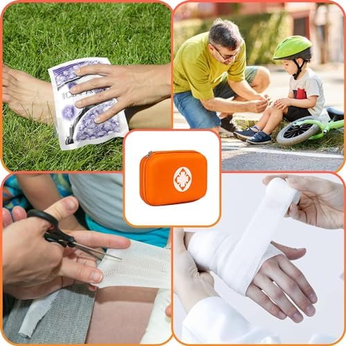 Car-Home Survival First-Aid Kit Emergency-Kit - Orange 273Piece Equipment Travel Supplies First Aid Set Home Essentials Camping Hiking YIDERBO