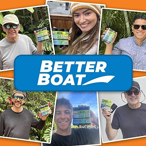 45 Portable Toilet Bags, Biodegradable 5 Gallon Human Waste Bags for Camping, Boating, Car & Compost, Fits Bucket Seat, Outdoor Use