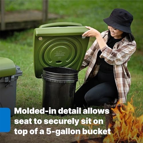 Step2 Folding Flip Seat, Lightweight Portable Outdoor Chair for Poolside, Camping, Beach, Boats, Tailgates, Durable Ground Chair with Back Support for Adults, Brown