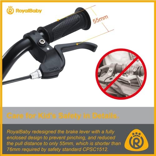 RoyalBaby Kids Bike EZ Freestyle Training Free Balance to Pedal Easy Learning Bicycle, 12-18 Inch for Toddlers to Big Kids